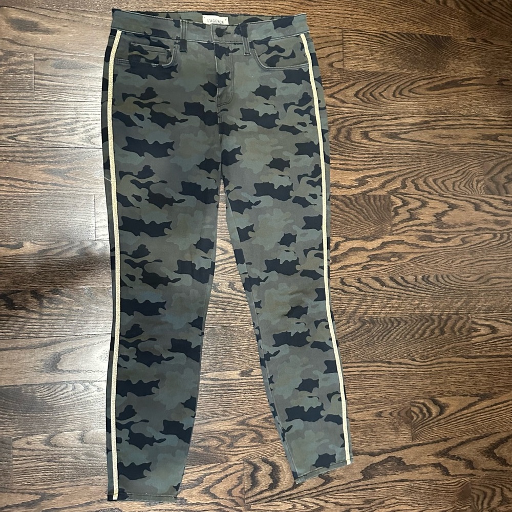 L’agence camo skinny jeans